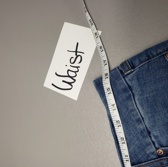 Seven7 medium wash high waist skinny denim jeans women's size 12 - Picture 10 of 13